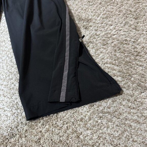 Nike Pants Mens Large Black NikeFIT Track Athletic Warm Up Running Zip Hem - Picture 3 of 13